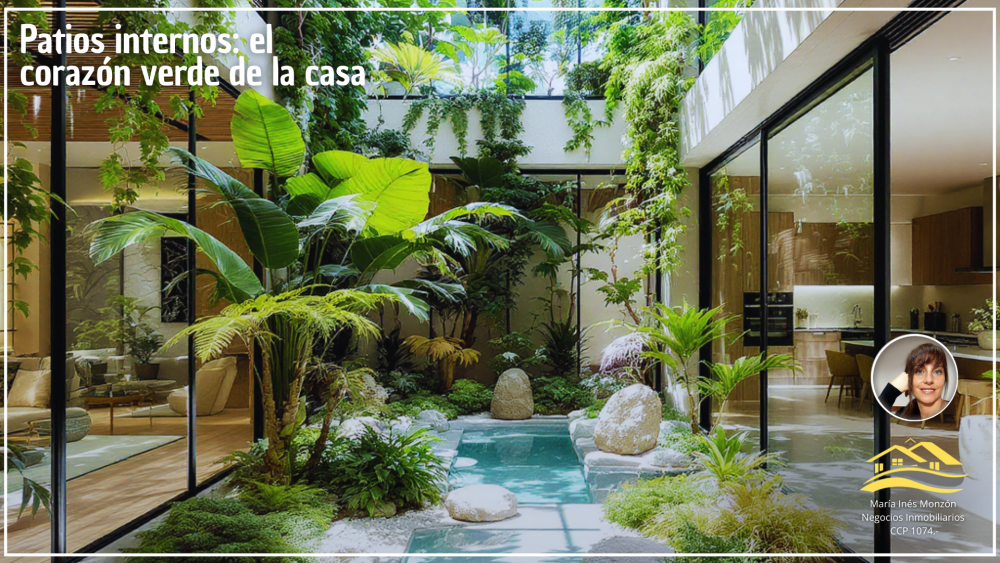 Patios internos: el corazón verde de la casa.